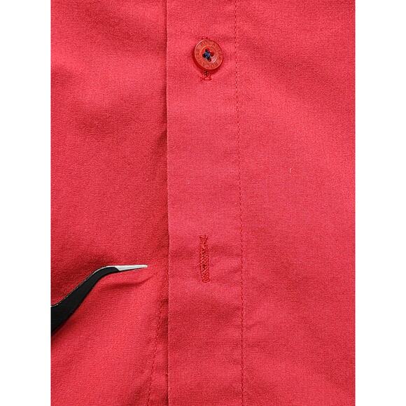 Vintage Y2K Rocawear Short Sleeve Button Up Shirt Size M Red Patriotic Flag USA - Picture 5 of 11